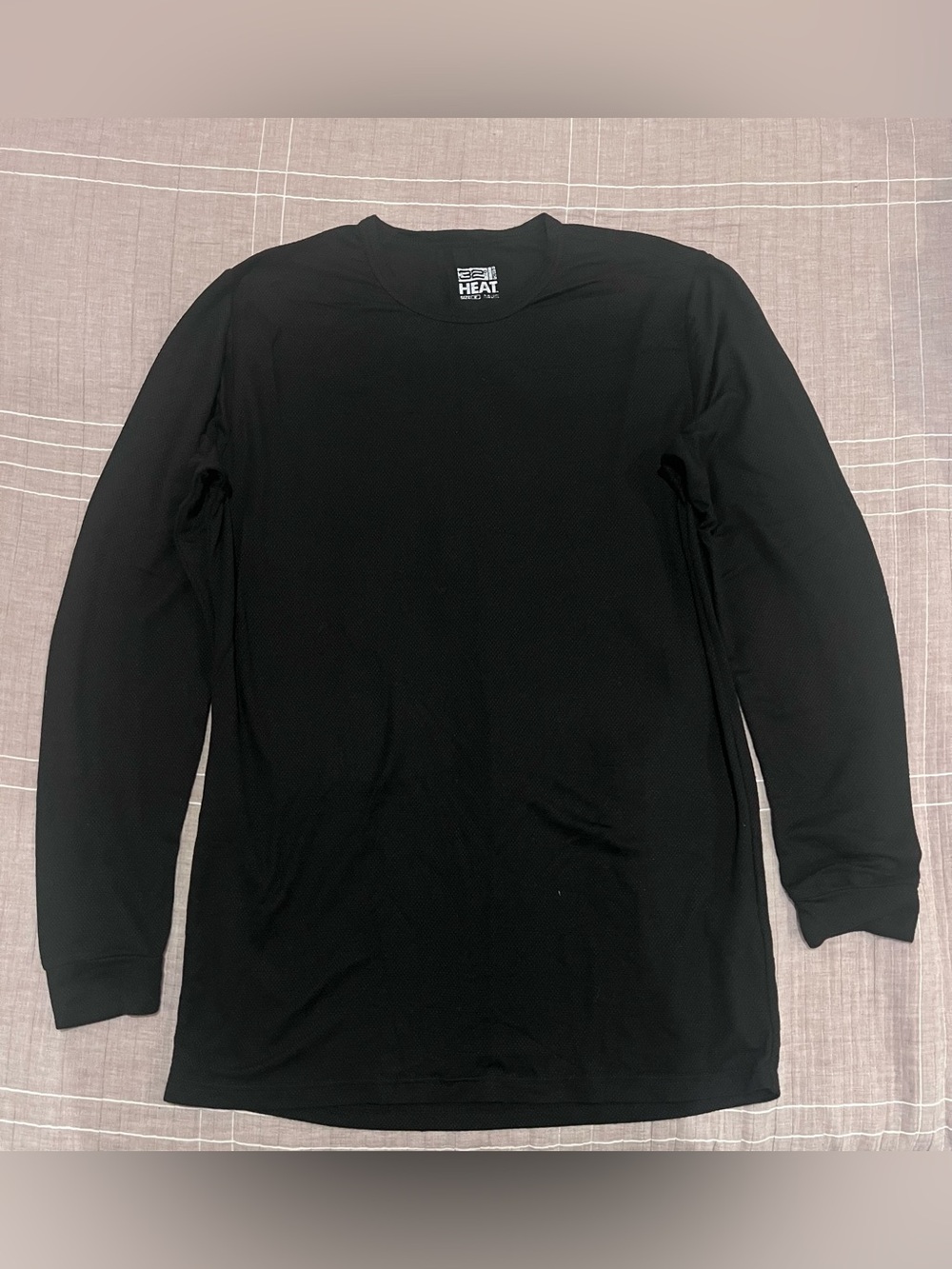 32 Degrees Men's Black Thermal Long-Sleeve Shirt